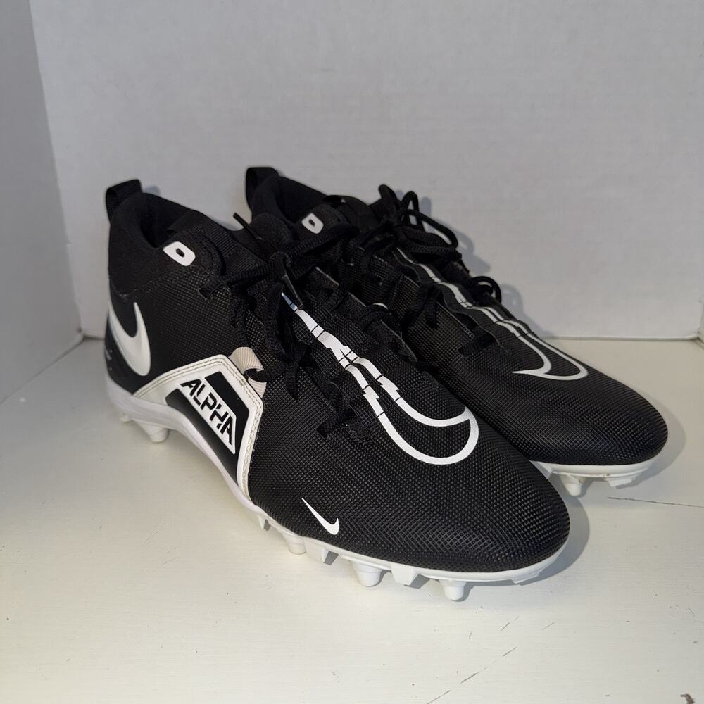 Nike Alpha Menace Varsity 3 Football Cleat Size 11 Black White CV0586-001